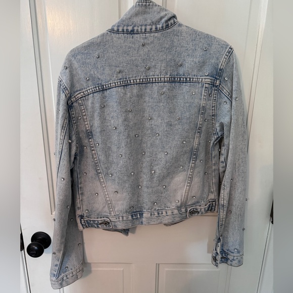 Rhinestone Jean Jacket - Picture 2 of 3